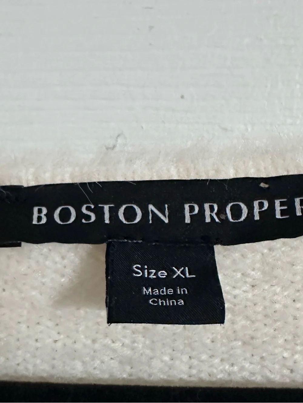 Boston Proper Ivory Pearl Embellished Fuzzy Sweater XL Rhinestone Beadedy New